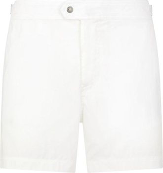 Tom Ford COMPACT POPLIN SWIM SHORTS Size: 52, colour: WHITE