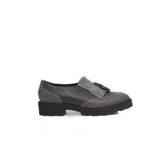 Cerruti Grijze Rundleer Dames Loafer