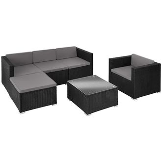 TecTake Conjunto de rat&aacute;n, negro
