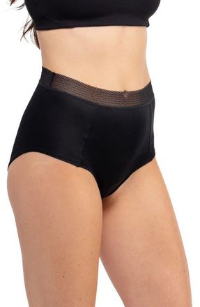 Uwila Warrior High Waist Silk Briefs in Tap Shoe Black at Nordstrom, Size Xxx-Large