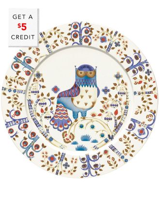 iittala Taika Porcelain Flat Dinner Plate With $5 Credit
