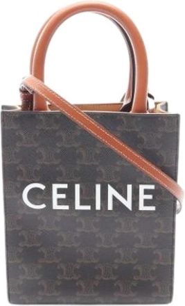 Celine Pre-owned Vintage Tote Bag - Dames - Vintage Shopper - Bruin - ONE Size - Leer - Vintage