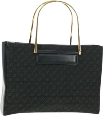 Loewe Pre-owned Handbags, female, Black, Size: ONE SIZE Pre-owned Canvas Handbag