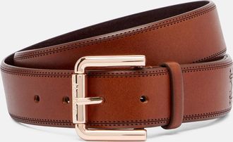Max Mara Monogram leather belt