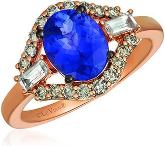 Le Vian Baguette Frenzy 14K Rose Gold 2.30 Ct. Tw. Diamond & Gemstone Cocktail Ring