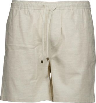 The Goodpeople Hox Shorts - Heren - Korte Broeken - Beige - L - Katoen - Korte Broeken