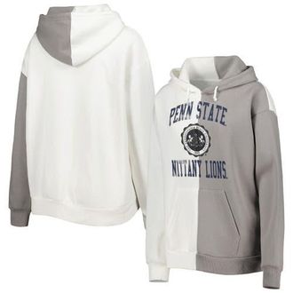 Gameday Couture Womens Gameday Couture Gray/White Penn State Nittany Lions Split Pullover Hoodie at Nordstrom, Size Medium