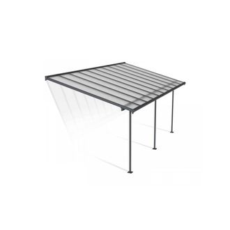 Palram Patio Cover Sierra 3X6.10 Clear - L619 x W299 x H305 - Grey