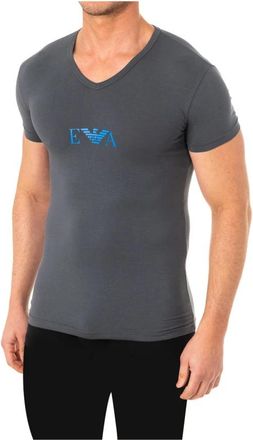 Emporio Armani Korte mouw T-shirts - Heren - T-shirts - Grijs - S - Katoen - Tops