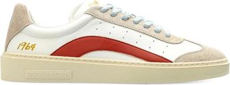 Dsquared2 Sneakers con inserti in pelle scamosciata - Bianco