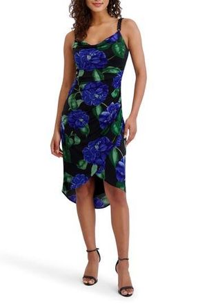 Siena My Balconia Printed Jersey Body-Con Dress in Black Multi at Nordstrom Rack, Size 10