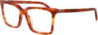 Miu Miu Womens Sunglasses Havana Red Acetate Glasses & Frames