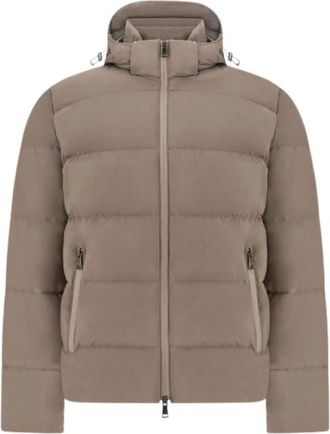 Paul & Shark Korte Puffer Jas - Heren - Winterjassen - Bruin - XL - Leer - Jassen