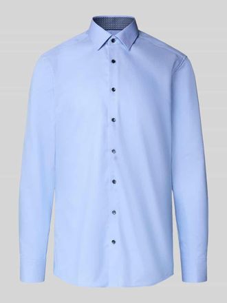 Eterna Regular Fit Business-Hemd aus reiner Baumwolle Modell Kent in Bleu, Gr&ouml;&szlig;e 38