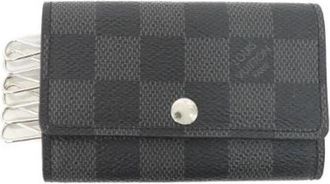 Louis Vuitton Pre-owned Damier Graphite Multicles Key Case - Dames - Vintage Accessoires - Zwart - ONE Size - Vintage