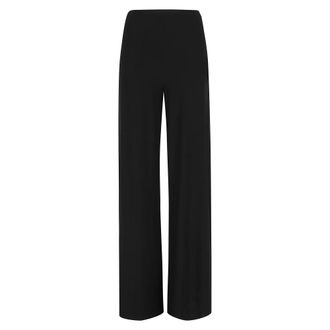 Norma Kamali Wide Trousers, female, Black, Size: XS Bias Pant