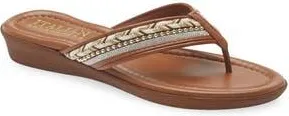 Italian Shoemakers Malika Sandal in Luggage at Nordstrom Rack, Size 9.5