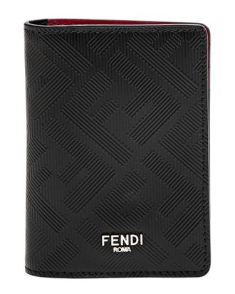 Fendi Fendi Shadow Leather Bifold Card Holder
