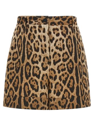 Dolce & Gabbana Brown Cotton Bermuda Womens Shorts