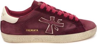 Premiata Steven Sneaker - Dames - Sneakers - Rood - 36 EU - Leer - Schoenen