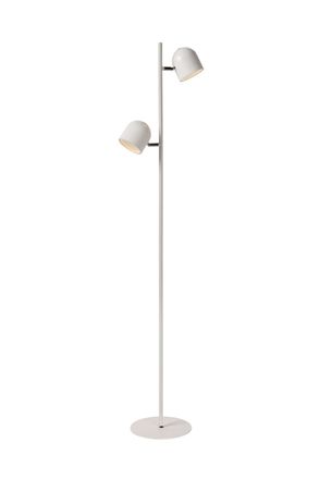 Lucide L&aacute;mpara de suelo de metal con 2 LED integrado, blanco
