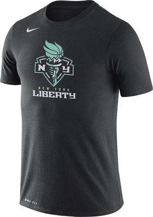Nike New York Liberty Logo Nike Mens Dri-FIT WNBA T-Shirt in Black | DD3646-010