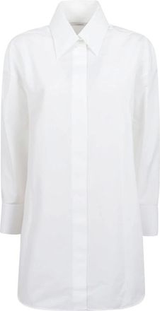 Givenchy Shirts, female, White, Size: S Asymmetric Shirt in Poplin