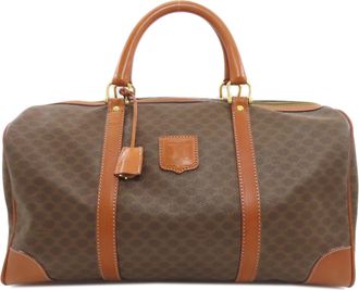 Celine Brown Pvc Boston Bag (Pre-Owned)