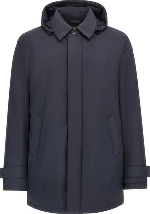 Herno Blue Polyester Mens Parka
