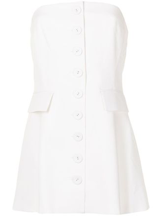 Kimhekim bandeau mini dress - White