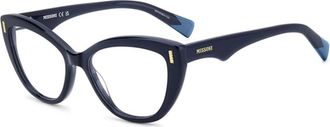 Missoni Glasses, female, Blue, 53 MM, Cat Eye Optical Frame