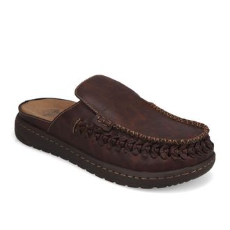 Dockers Mens Salerno Tumbled Full Grain Moc Toe Mule Sandal
