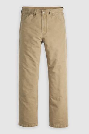Levi's Pantalones holgados rectos 568 Carpenter - Hombre - 26X30 - Blanco / Undyed Ecru Greige Lightweight Canvas