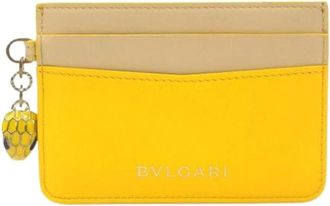 Bulgari Pre-owned Wallets, female, Yellow, Size: ONE SIZE Pre-owned Vintage Wallet