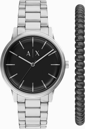 A|X Armani Exchange Quartz Black Dial Mens Watch AX7182SET