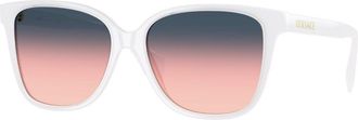 Versace VE4523 55518D Womens Sunglasses White Size 56