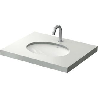 Toto Lavabo Bajo Encimera Wu Redondo, Sin Orificio Para Grifer&iacute;a, Con Rebosadero Blanco 500 Mm Toto