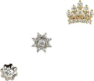 Lark & Berry Orecchini The Crown Jewel in oro 14kt con diamanti