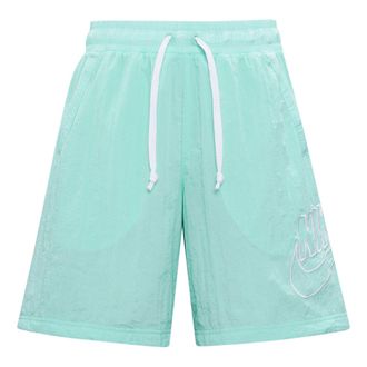 Nike Sportswear Alumni Logo Embroidered Woven Training Sports Shorts Mint Green DB3811-382