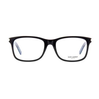 Saint Laurent Rectangle Full Rim Eyeglasses - Black