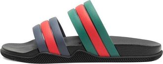 Gucci Agrado Grg Rubber Slide Black Blue Green Red 692381-J8710-8499