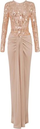 Elisabetta Franchi Red Carpet Jurk - Dames - Avondkleed - Roze - S - Tule - Kleedjes