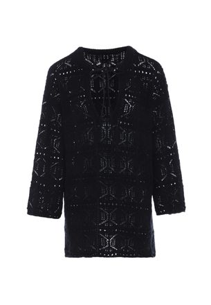 Faina Gebreide tuniek Dames zwart