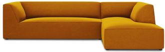 BLOOMINGLOFT 4-Sitzer Ecksofa Sao 273 x 180 cm, mit Samtbezug / Eckteil rechts