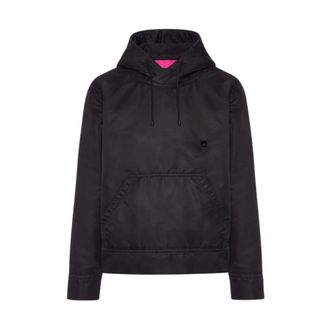 Valentino Garavani Nylon Sweatshirt - male - Valentino Garavani - Hoodies - Black - S - Sweatshirts & Hoodies