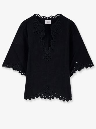 Isabel Marant Top in cotone sangallo - MARANT ETOILE - gender_Woman