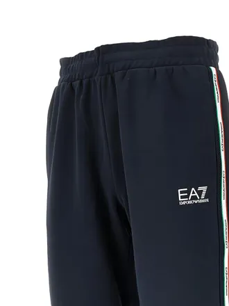 Emporio Armani Cotton-Blend Joggers - Black