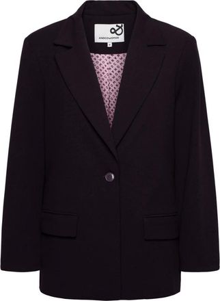 &Co Woman Glennis Blazer - Dames - Jassen - Paars - Maat: XL Poliester