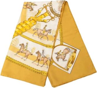 Hermès Pre-owned Scarves, female, Multicolor, Size: ONE SIZE Pre-owned Silk Scarf