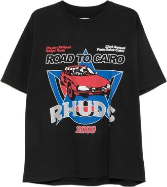 Rhude Tops, Heren, Zwart, XL, Katoen, T-shirt